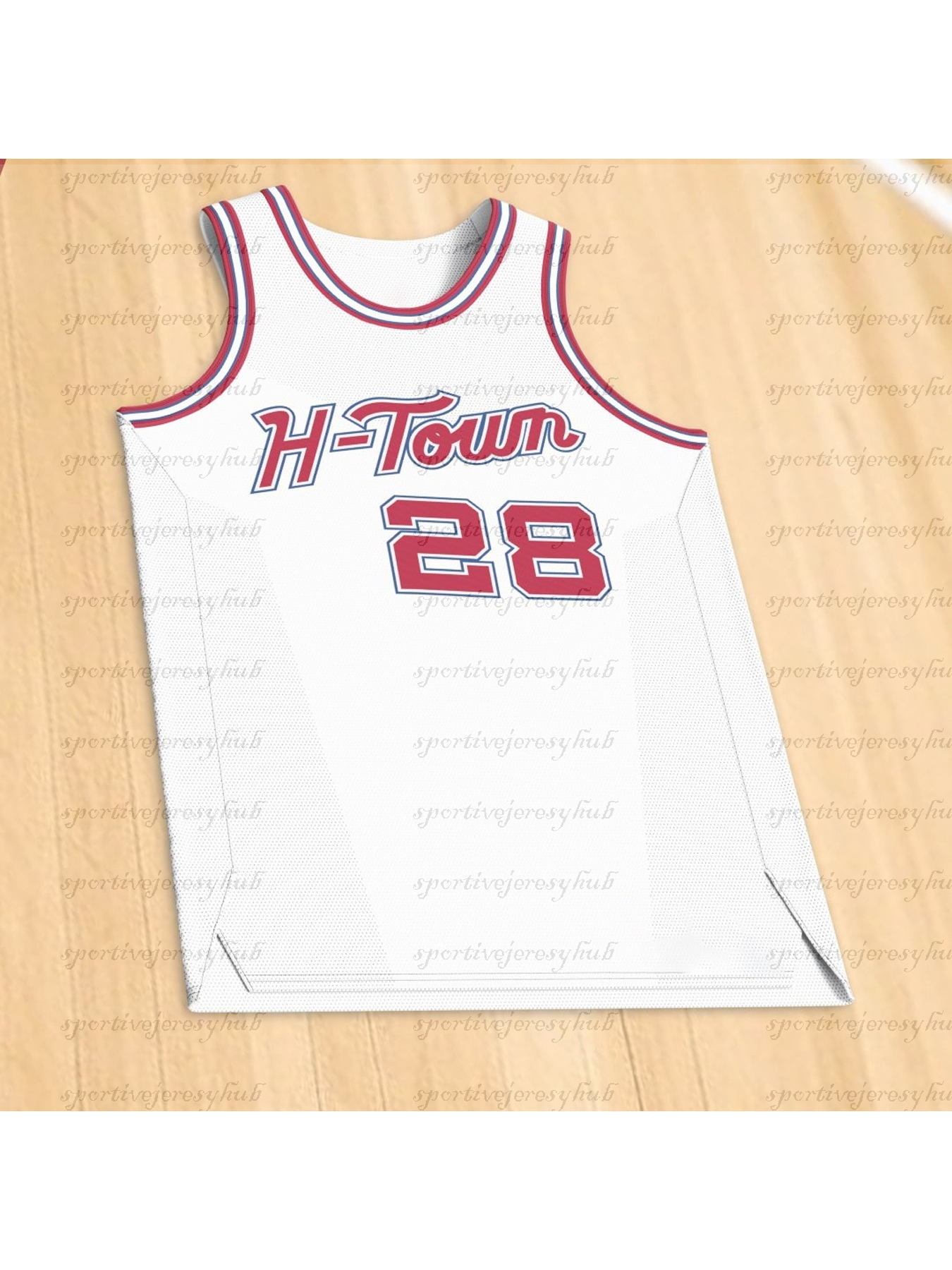 2025-26 City Edition Men's Black/White/Blue/Red Basketball Jeresys Custom Num and Nom Stitched 7 Durant 1 Amen Thompson 28 Alperen Sengun 4 Jalen