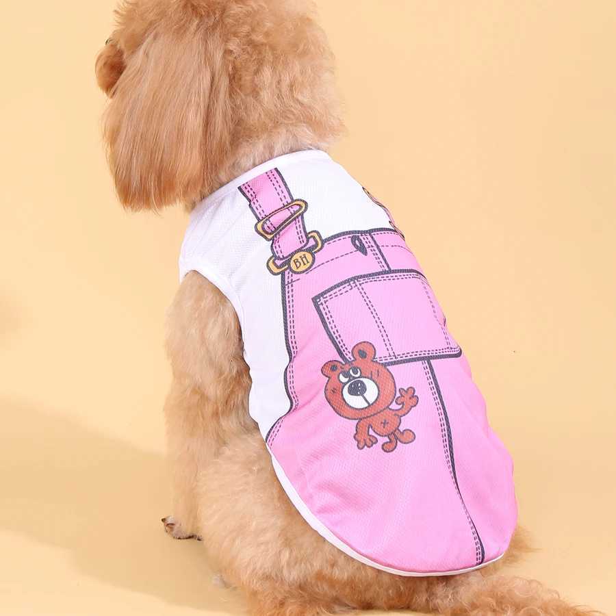 Summer Small Dog Clothes Pets Clothing Cartoon Dog Shirt Chihuahua T-shirt Puppy Vest Yorkshire Terrier Pet Clothes Dog Clothing XJ250813