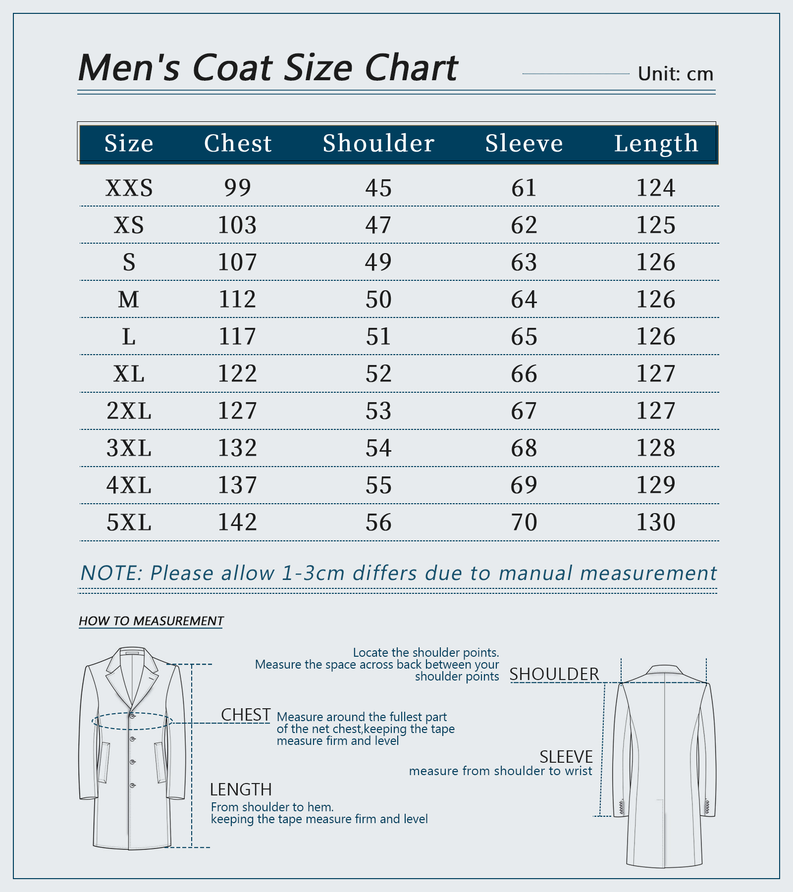 Classic Men's Trench Coat Double Breasted Long Sleeve Overcoat Warm Thick Outerwear For Autumn Winter Customized