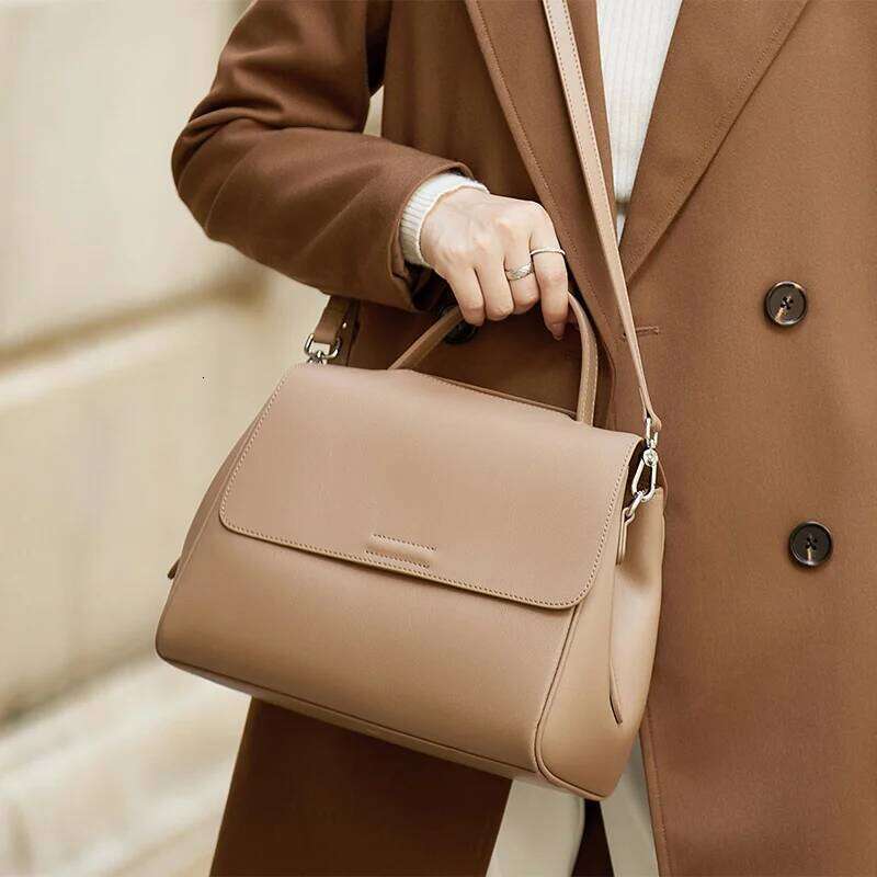 2025 NEW Hing End Genuine Leather Handbags Tote Bag Luxurious Solid Women Shoulder Bags Business Women#sc1707