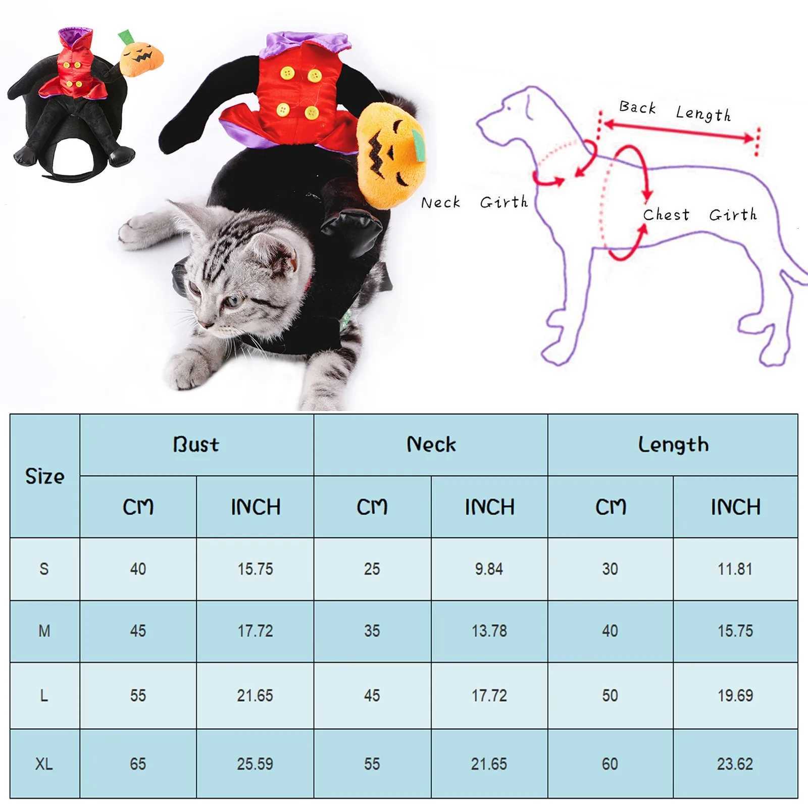 Adjustable Dog Clothes Soft Cloth Dog Apparel Chucky Inspired Halloween Pet Costume Pumpkin Ride Design for Medium Pets XJ250813