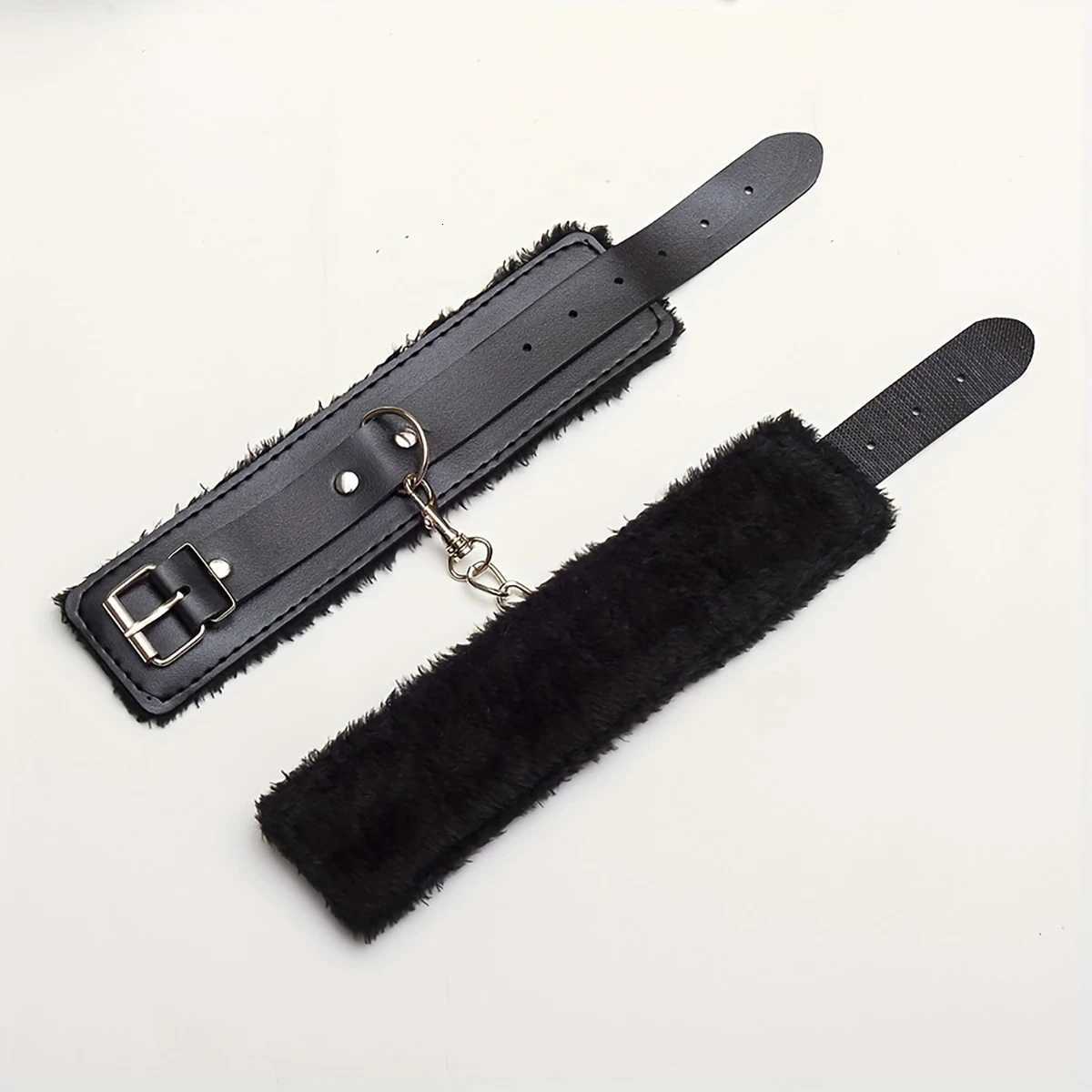 Adult Black Bondage Plush Sex Handcuffs Couple Role-Playing Bondage Shackles Ankle Shackles Holiday Party Birthday Adult Gift XJ250813