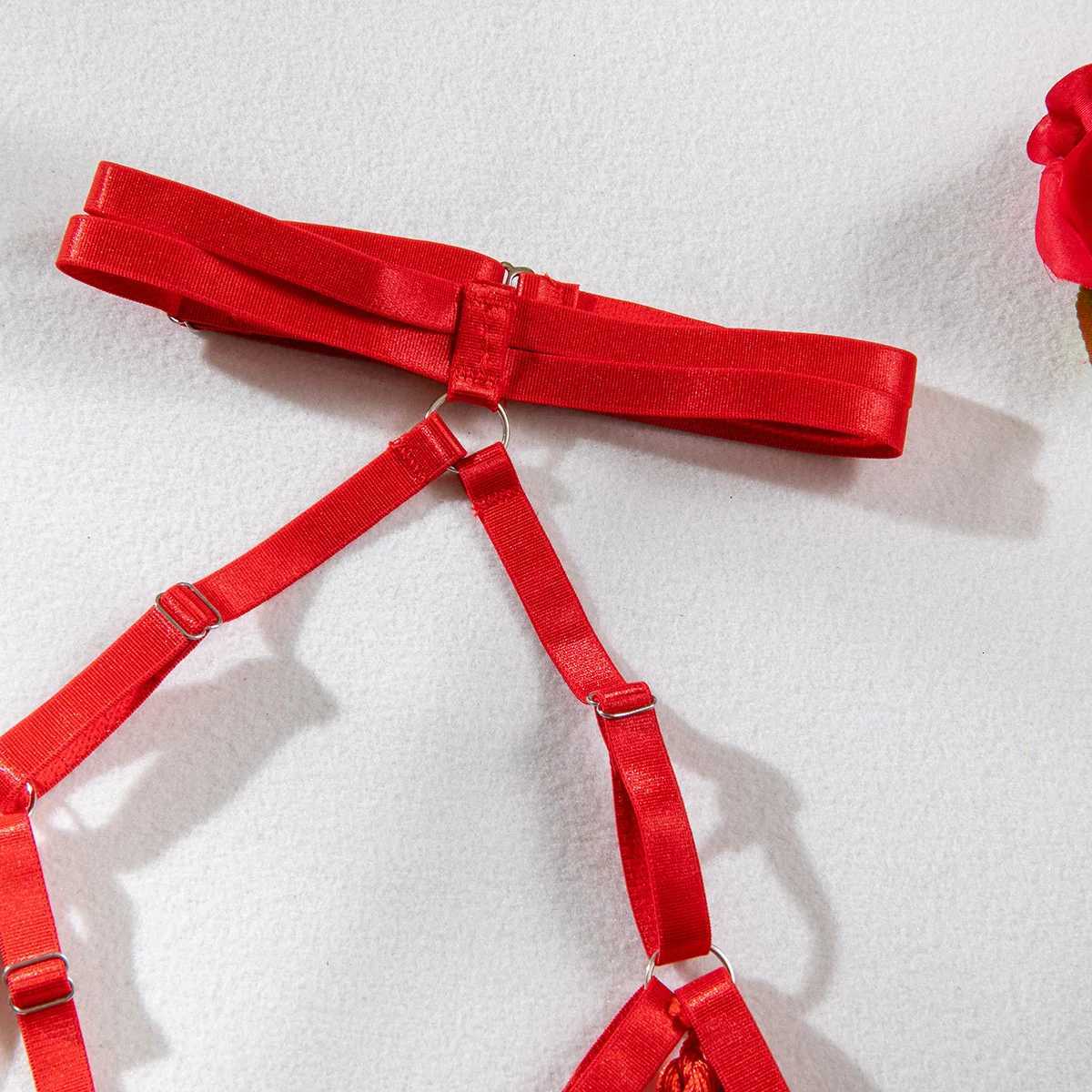 3-Piece Black Bra Set Women Patchwork See Through Mesh Lingerie Set Ladies Sexy Panty Underwear SetXJ250812