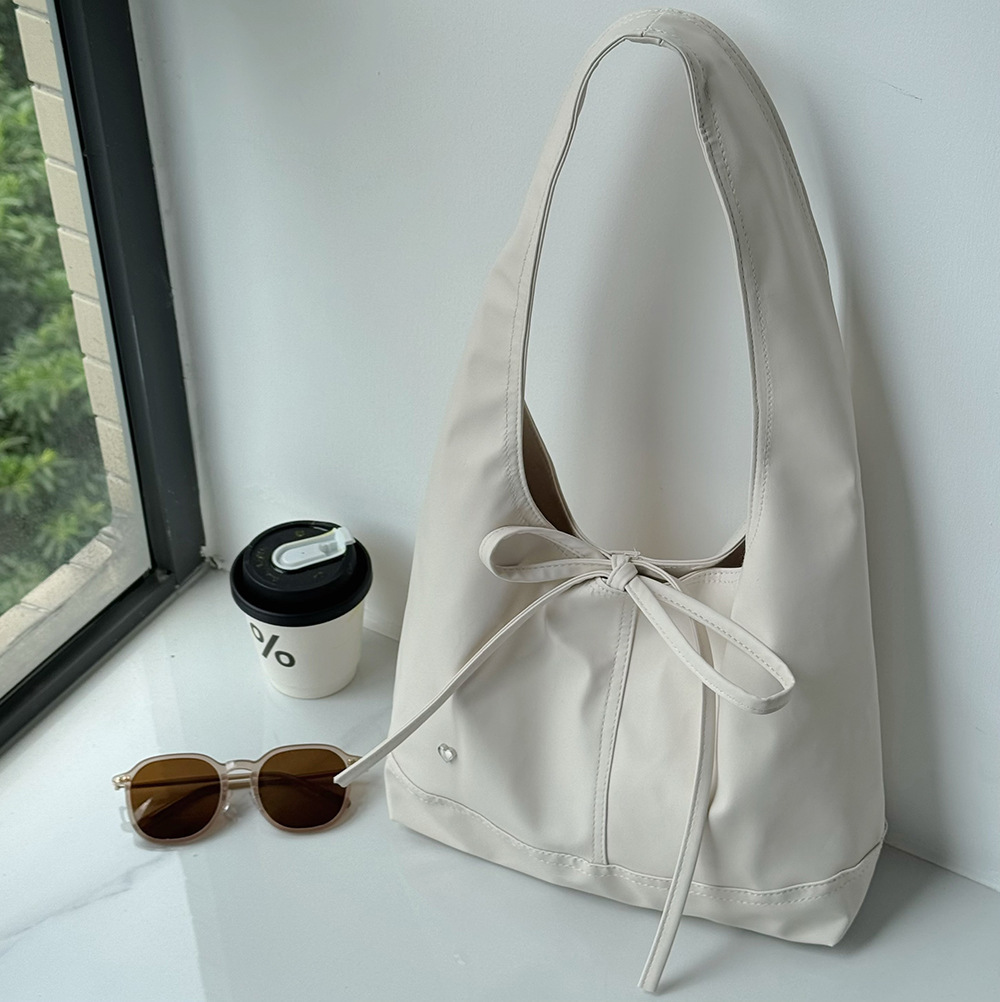 2025 New Niche Design Commuter Versatile Casual Bowknot Large Capacity Single Shoulder Underarm Tote Bag for Women ddmymarket