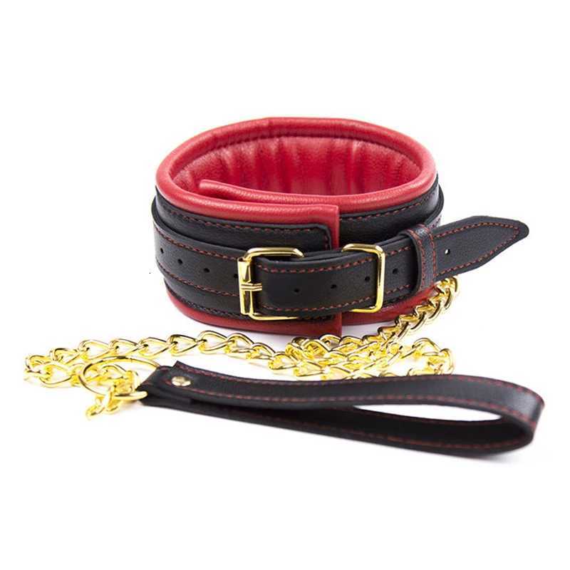3pcs BDSM Bondage Set Sex Slave Collar BDSM Leather Handcuffs Sexy Ankle Cuffs Sex Bondage Couple Sex Toys for Women XJ250813