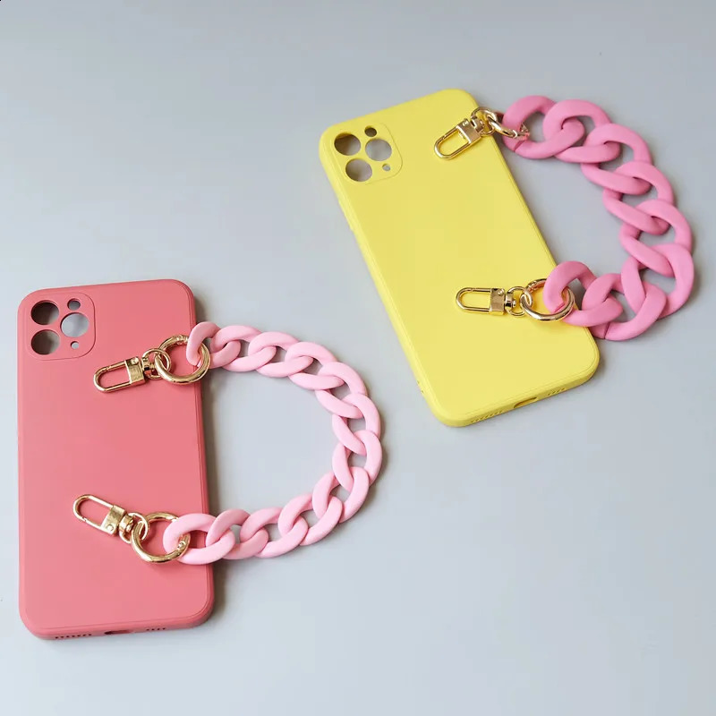 Fashion Woman Handbag Accessory Chains Matte Cute Candy Pink Resin Chain Frosted Strap Women Clutch Shoulder Purse Chain 250812