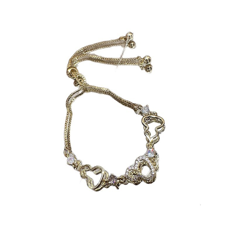 Zircon Hollow Gourd Pendant Pull-out New Chinese Style Niche Design Bracelet Light High-end Sense Jewelry - view 6