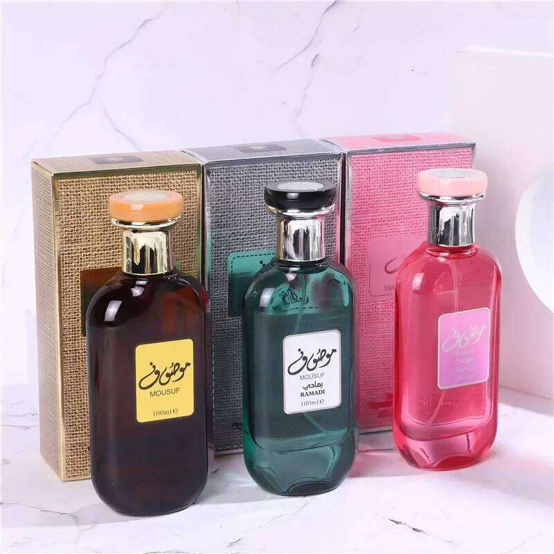 The 100 - ml original Dubai MOUSUF Arabian perfume is a unisex light fragrance. It combines various scents like X250813