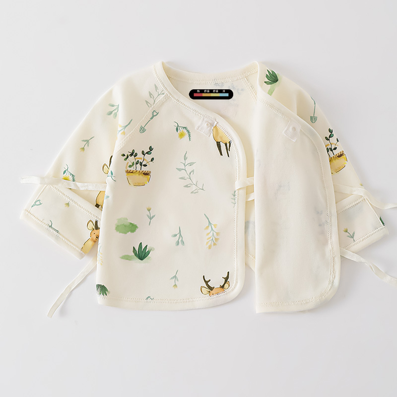 Infant's Lightweight Breathing Long Sleeve T-Shirt Made from Natural Fabric