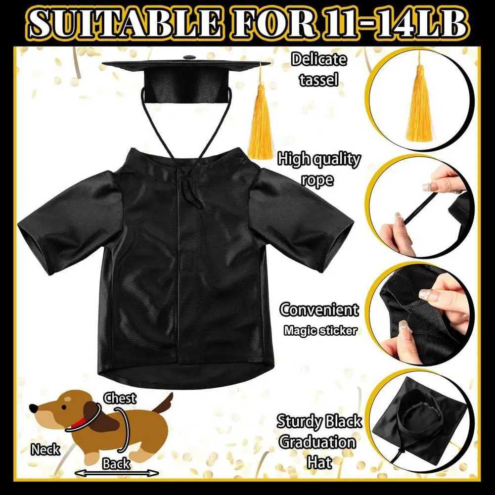2025 Dog Graduation Costume Set Pet Graduation Cap with Tassel and Gown Set for Dogs Cats Holiday Halloween Party Accessory XJ250813