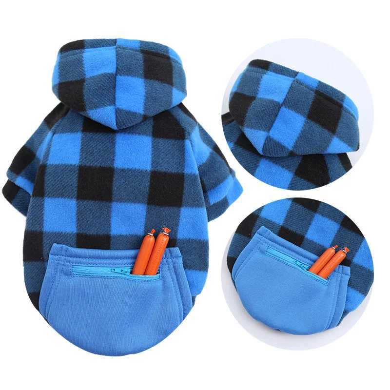 Autumn and Winter Warm Pockets Zipper Small Medium and Large Dog Clothes Pet Cat Teddy Bathroom Clothing Supplies XJ250813