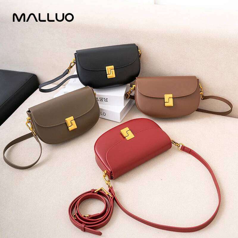 Cowhide Small Fashion Square Bag Genuine Leather Crossbody High end Feeling HandBag Women's Commuting Flap Box Bags new