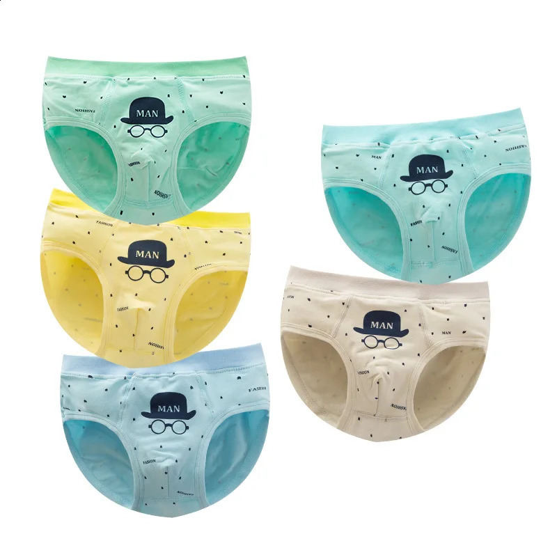 2Pieces Lot Boys Briefs Kids Underwear Organic Cotton Shorts Children Panties 212Years 250812