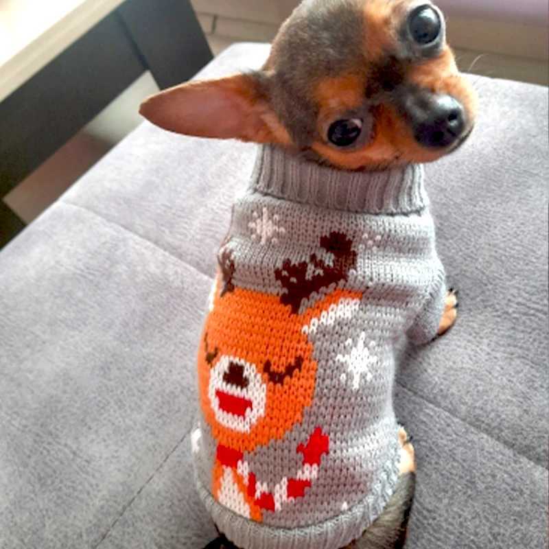 Dog Sweater Winter Knitted Dog Jumpers For Small Large Dogs Designer Cat Chihuahua Warm Clothes For Small Breeds Dogs Christmas XJ250813