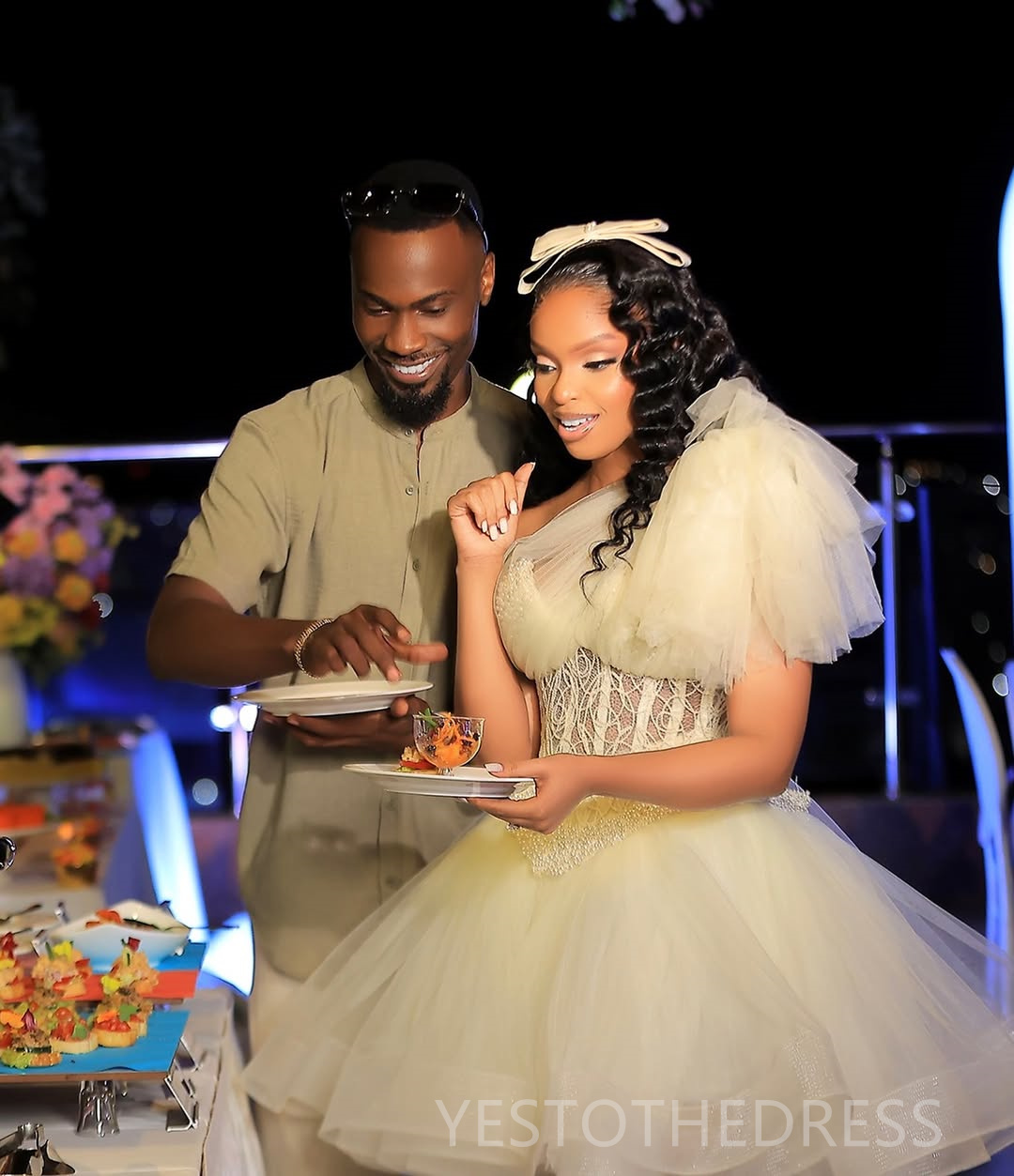 2025 Ivory Cocktail Dresses For Women Short Mini Dress One Shoulder Tiered Tulle Appliqued Illusion Puffy Homecoming Dresses Mini Gown For Nigeria Bla