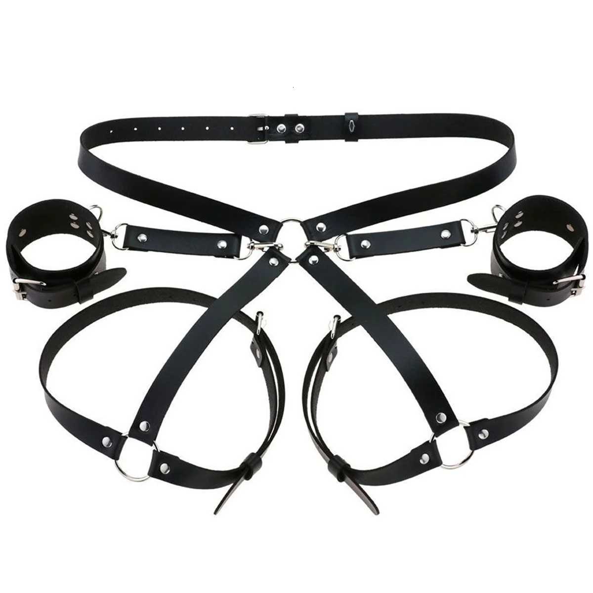 Handcuffs Sex Toys PU Leather Body Harness Cuffs Bondage Straps BDSM Kit Erotic Adult Sex Toys For Couples Party Sexy Accessories W250813