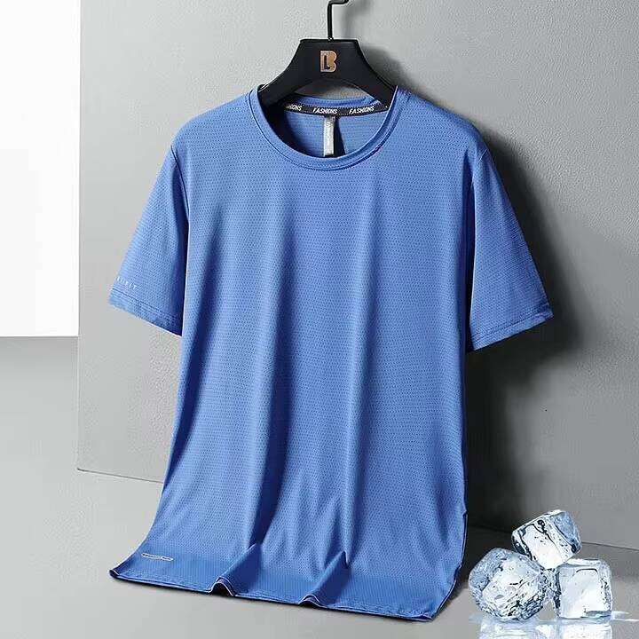 Men's Q-MAX Unisex Sport Oversized Breathable Woven Fabric with Quick Dry & Ice Cool Design Custom T-Shirt