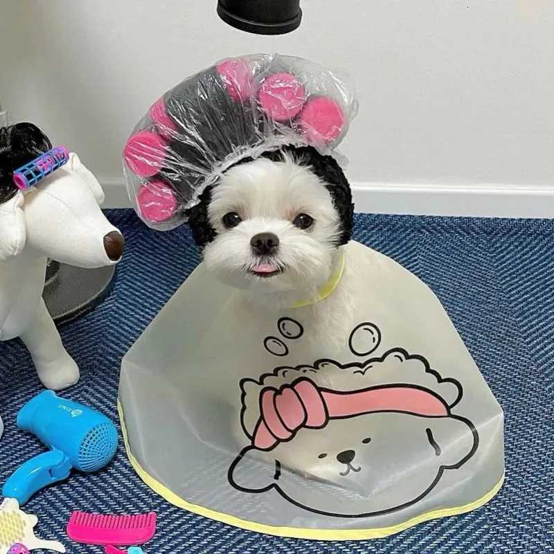 Hair Roller Cap Headgear Dog Hat Hair Rollers Fake Bangs Funny Photography Props For Small Dog Cat XJ250813
