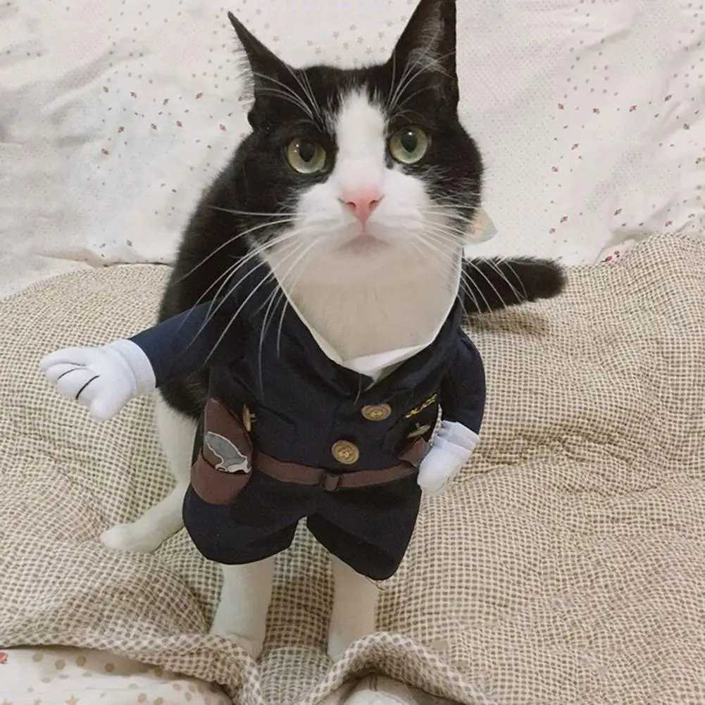 Pet Transformation Costume Cute Pet Costume Funny Dog Costume Set for Halloween Christmas Parties Comical Police Set XJ250813