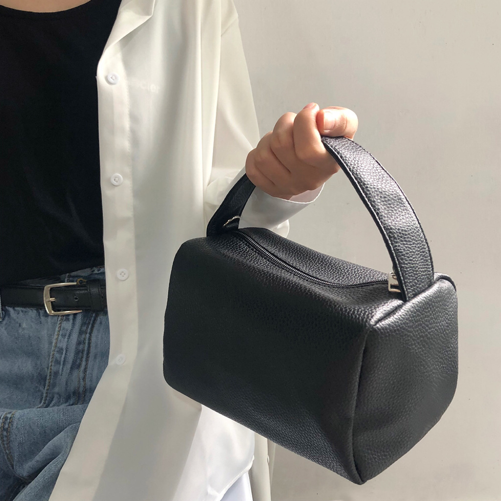 Guangzhou Production Summer Design for Women Korean Handheld Square Small Orange Bag Lychee Pattern Single Shoulder Crossbody ddmymarket