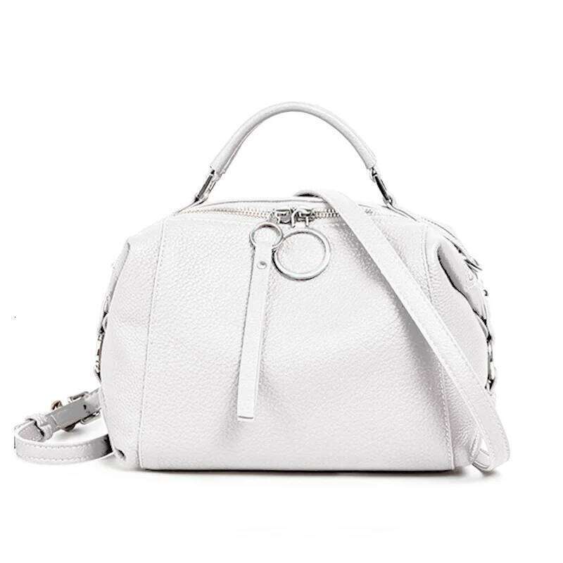 Designer Bags Zency Elegant Genuine Leather Handbag Women Shoulder Large Capacity Simple Medium Tote Crossbody Bag With Two Straps Luxury Bag