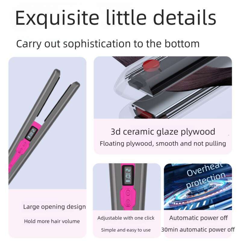 Rechargeable Wireless Negative Ion Hairstylist with USB Charging - Curl and Straight Perm