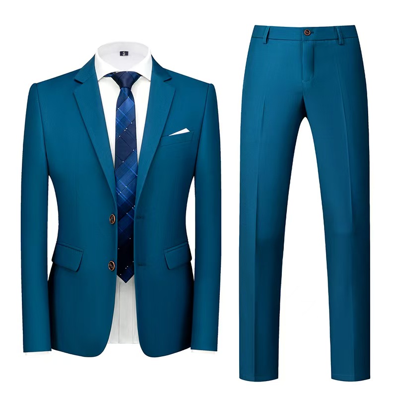 Y1425 men's suit solid color high value business