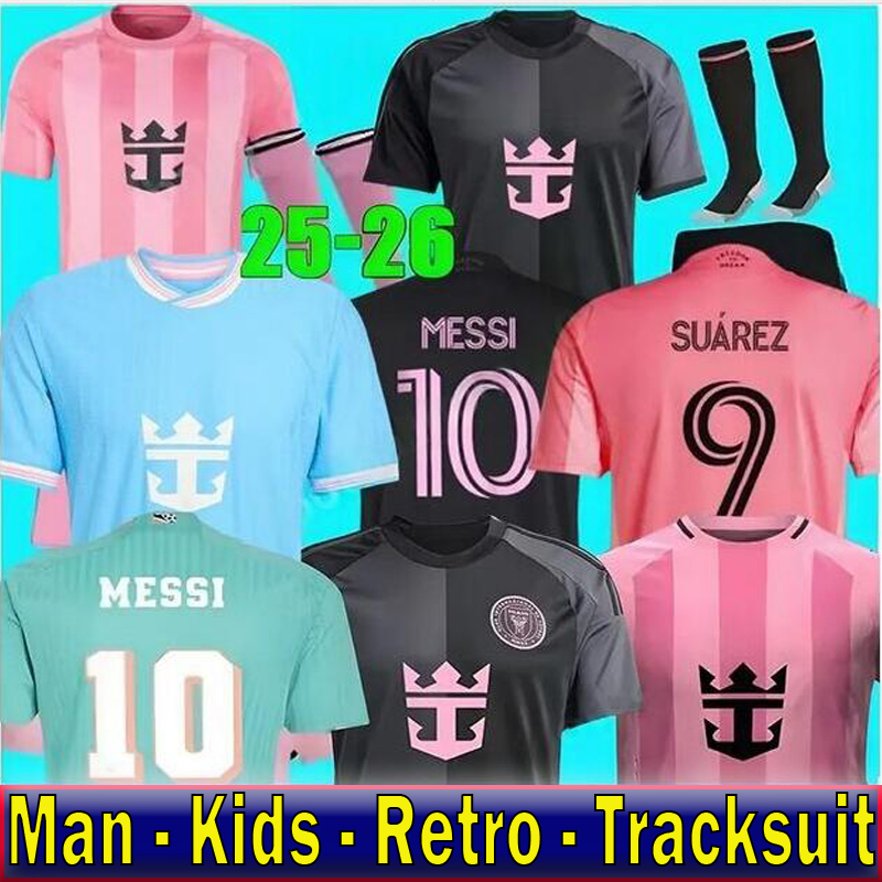 25 26 Inters MESSIS Soccer Jerseys Miamis SUAREZ Football Shirt 2024 2025 2026 HIGUAIN TRAPP PELLEGRINI Martinez FC CARRANZA PIREZ MORGAN men kids Kit Fans