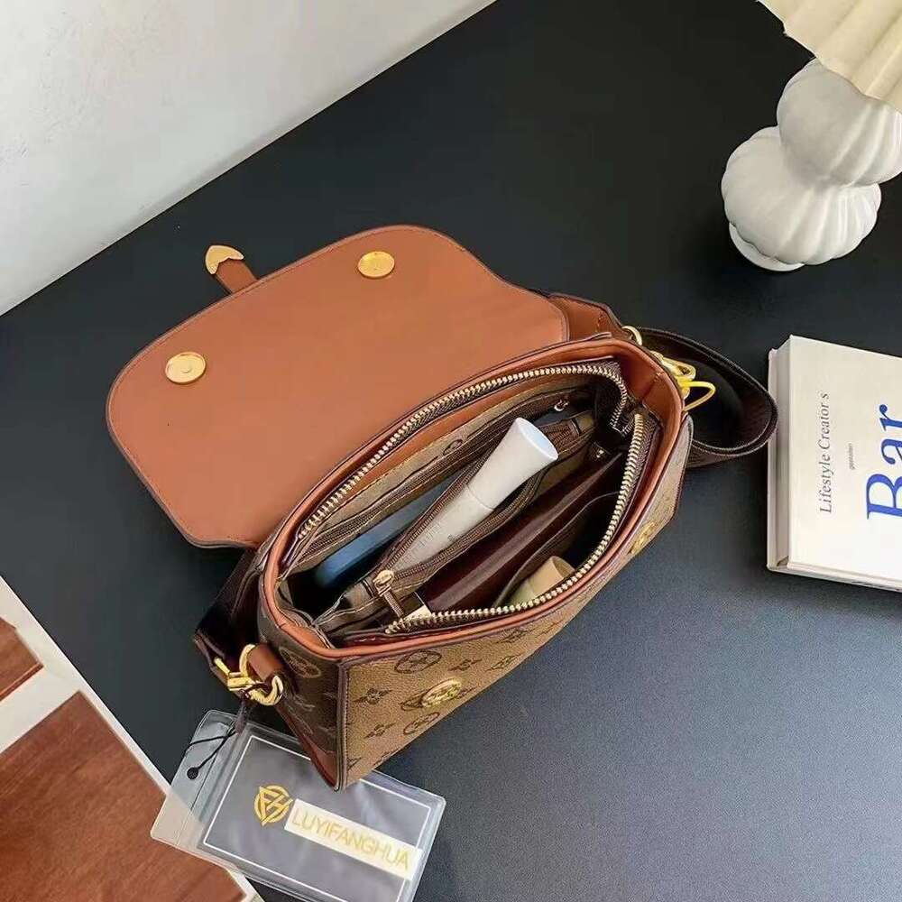 DHessentials Korean Style Boston Bag - Trendy Monogram Crossbody Shoulder Bag for Women, Fashionable Nurse Bag with Two-Tone Design