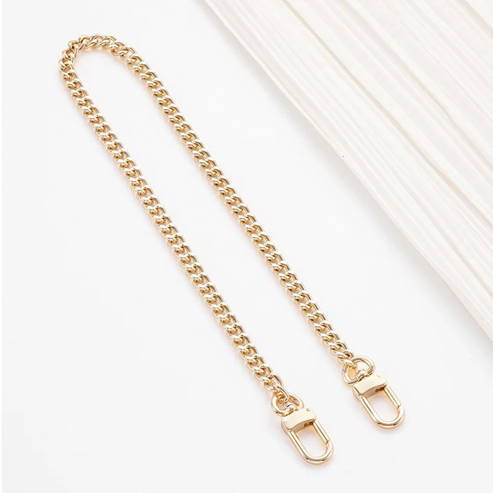 406090120cm Handbag Metal Chains DIY Purse Chain With Buckles Shoulder Bags Straps Handbag Handles Bag Parts Gold Chain 250812