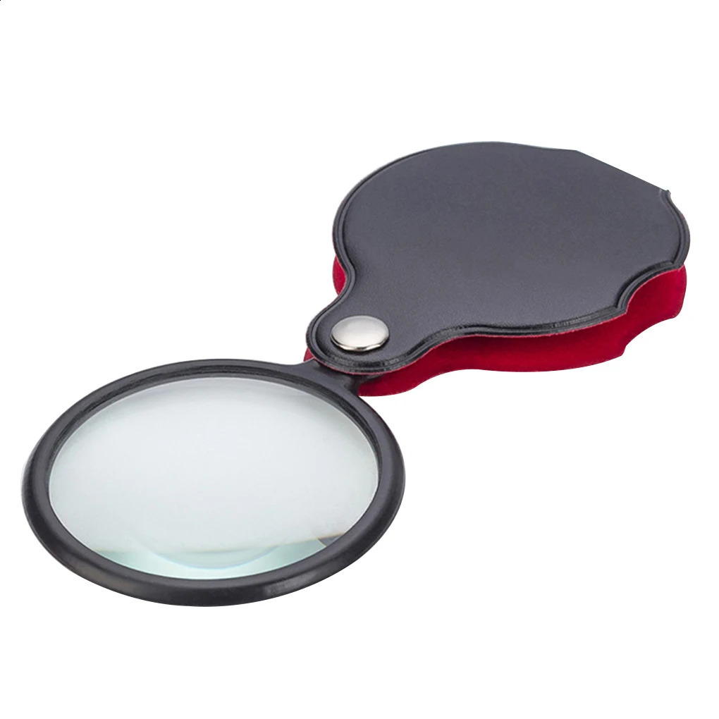 10X Folding Magnifier Portable Handheld Magnifying Glass Lens Mini Pocket Jewelry Reading Loupe Glasses for Elderly 506070mm 250804