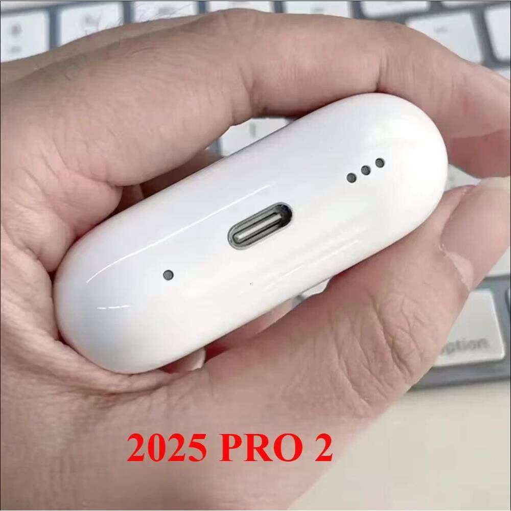 2025 NEW Ios18 ANC Pro 2 Wireless Bluetooth Earbuds Active Noise Cancellation Gaming Handfree Headset Earphone Usb-C Type Cable