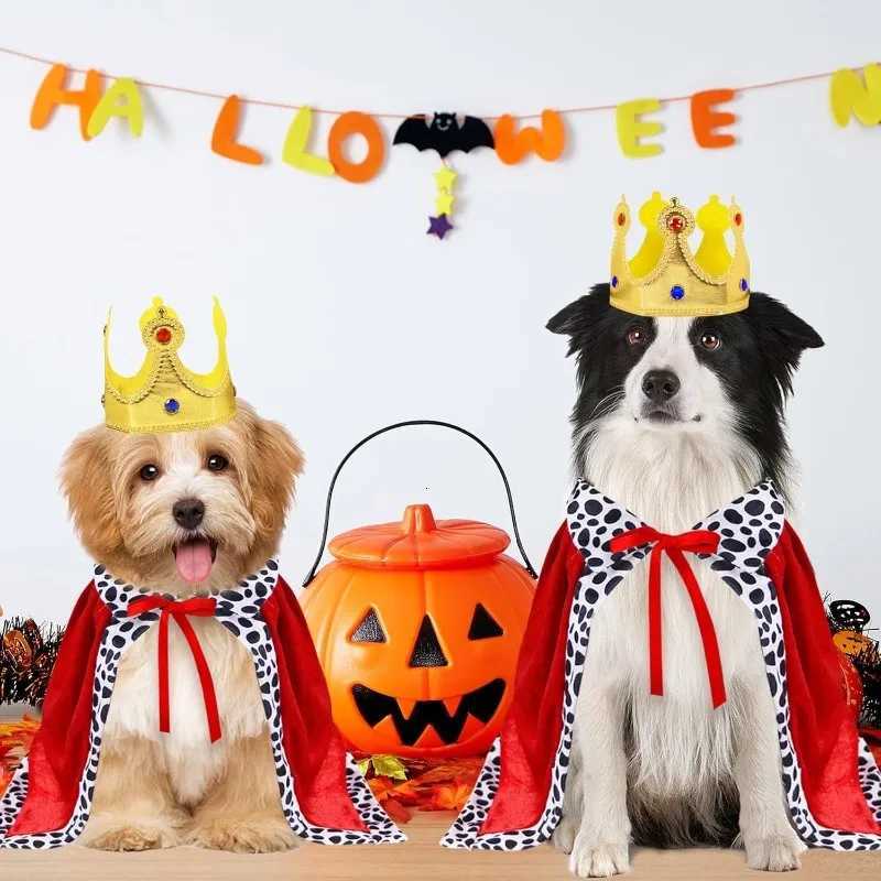 Halloween Dog Party Costumes Funny Dog King Costume for Small Medium Large Dogs Weird Pet Cloak Transformation Suit Holiday Gift XJ250813