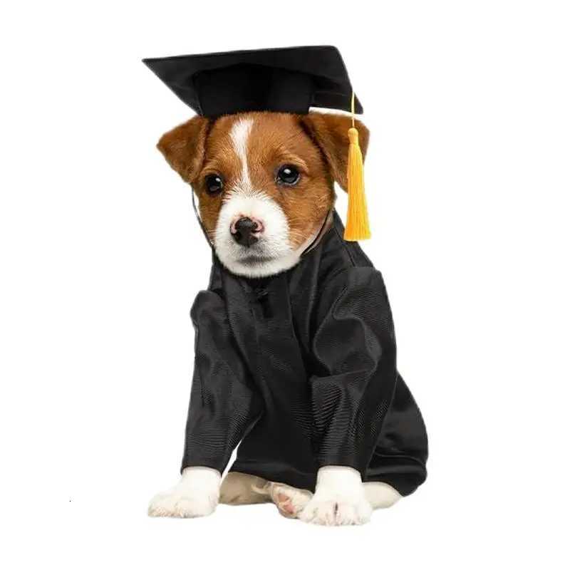 Dog Graduation Hat Washable Dog Graduation Hat And Gown Washable Costume Set With Tassel Shirt Pet Clothes For Little Cats Small XJ250813