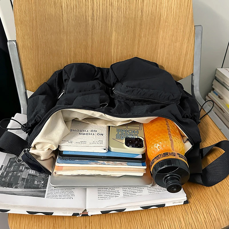 Messenger Bag Canvas Crossbody Bags For Men Women College Hip-pop Satchel Shoulder Bags Large Travel Camping Man Rucksack Bags 250809