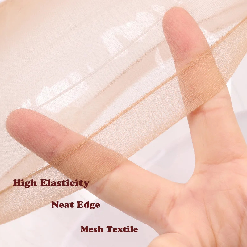 Hd Wig Cap 5/10Packs Ultra Thin Stocking Wig Cap For Lace Wigs Hairnets Invisible Hair Hat Stocking Wig Caps With Elastic Band 250812