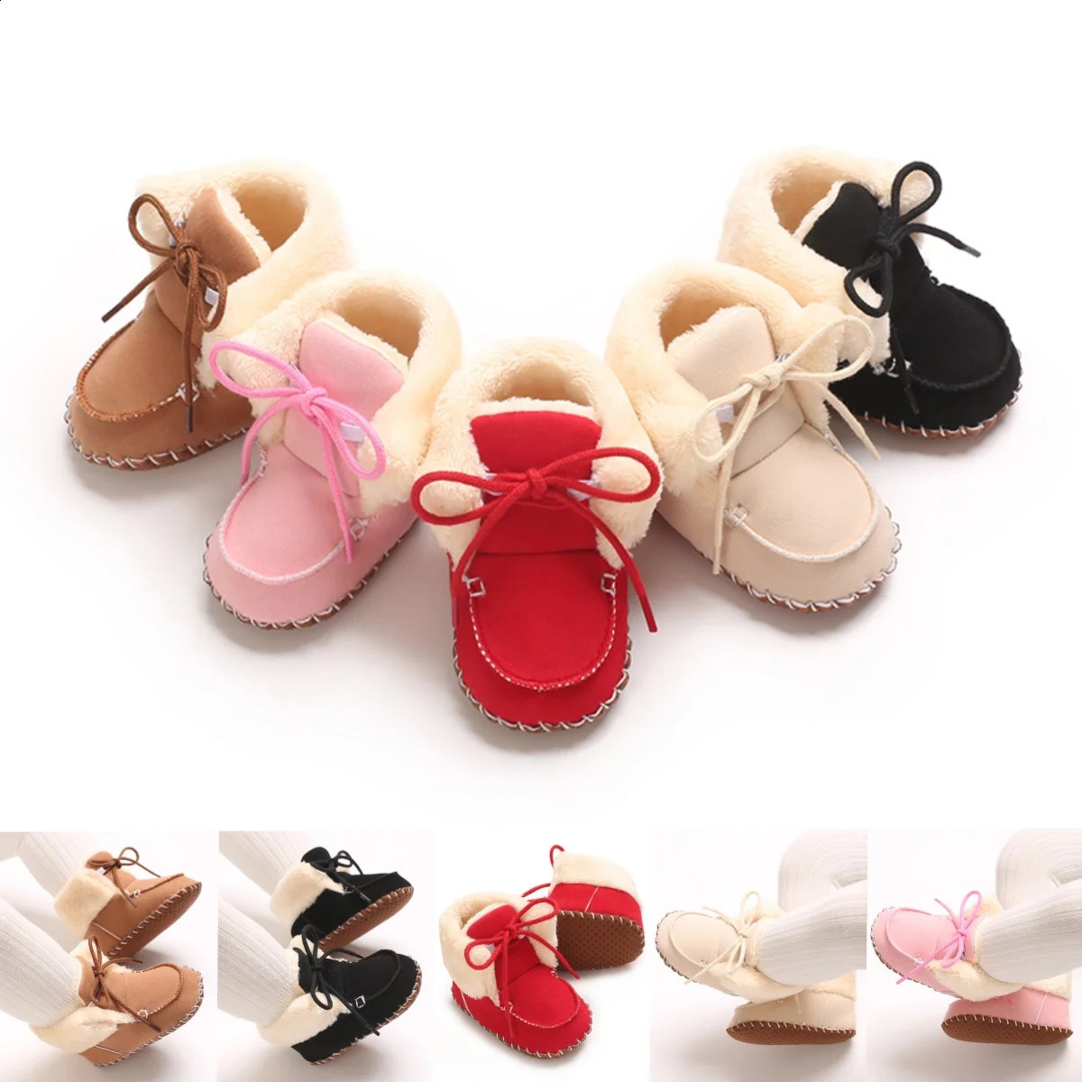 018Months Winter Snow Baby Boots born Warm Booties Soft Sole Shoes for Girls Boys Infant Toddler 250812