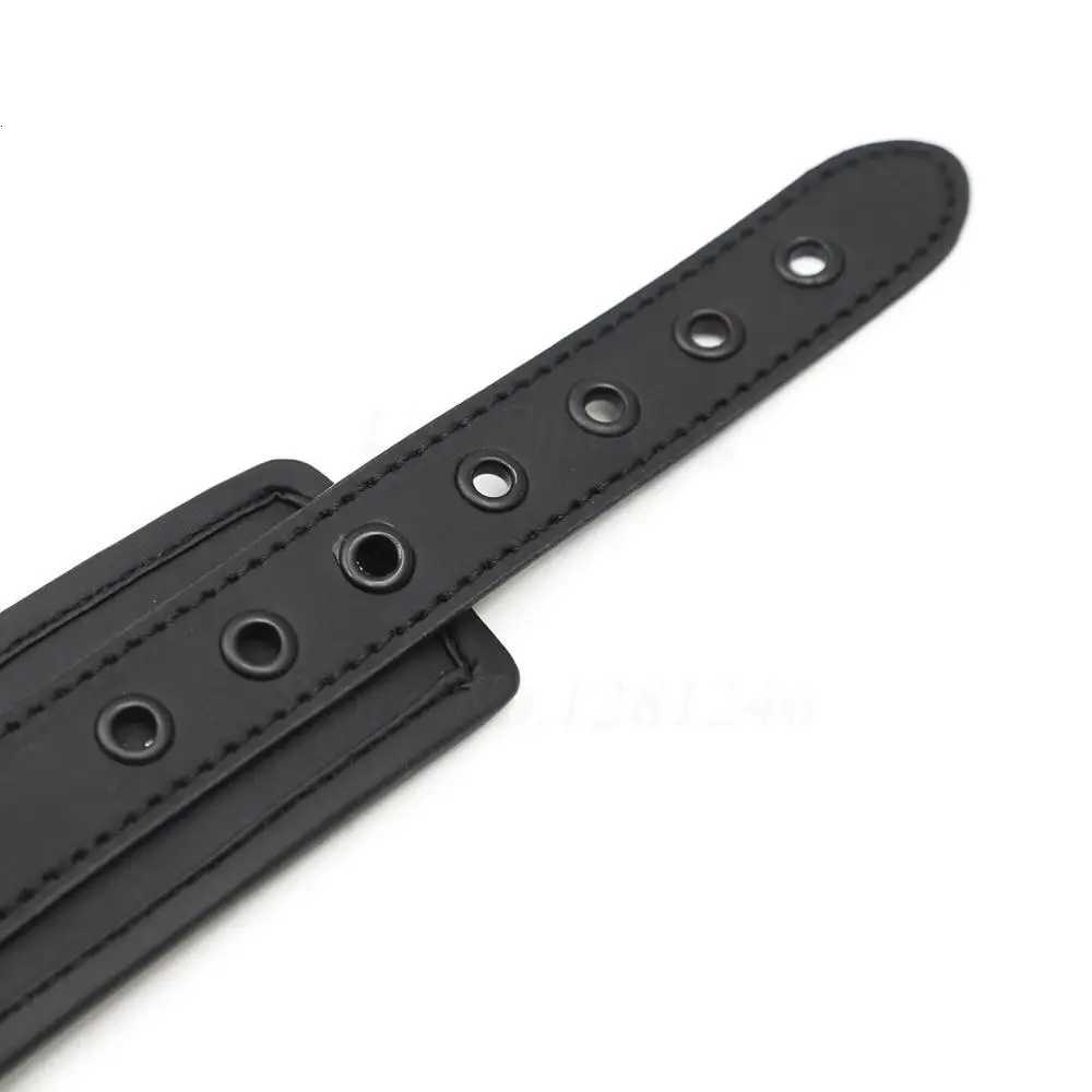 New Fetish Sexy BDSM Bondage Handcuffs Ankle Cuffs Neck Collar PU Leather Wrist Cuffs Sex Toys for Couples Erotic Game Accessories XJ250813