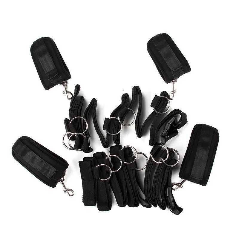 Sm Bondage Bd Sex Set Leather Handcuffs Spreader Bar With Steel Pipe Hand Leg Straps Restraints Slave Fetish Adult ToysXJ250813