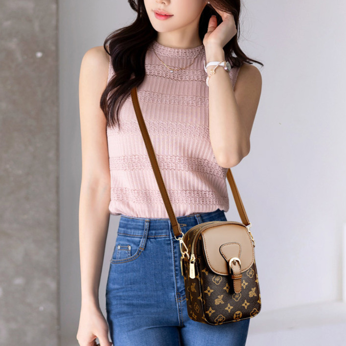 Fashion Plaid Women's Mini Handbag Free Shipping Designer Luxury New Phone Bag Casual Simple Geometric Pattern Shoulder Bag Crossbody Bag Portabl