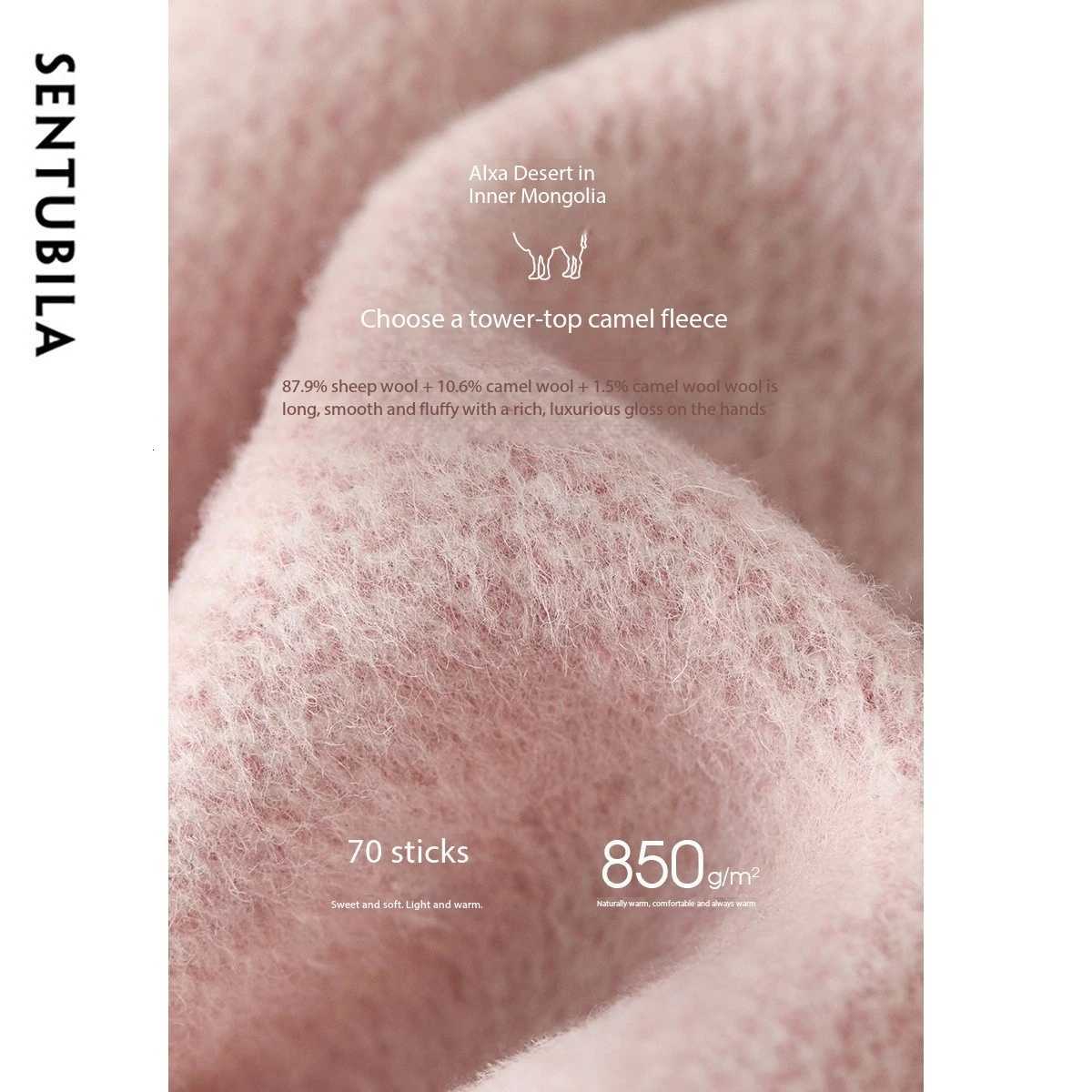 SENTUBILA Winter Oversized Woolen Coat Women 2024 New Fashion Korean Style Double Breasted Pockets Wool Jackets W44O56003 Z250813