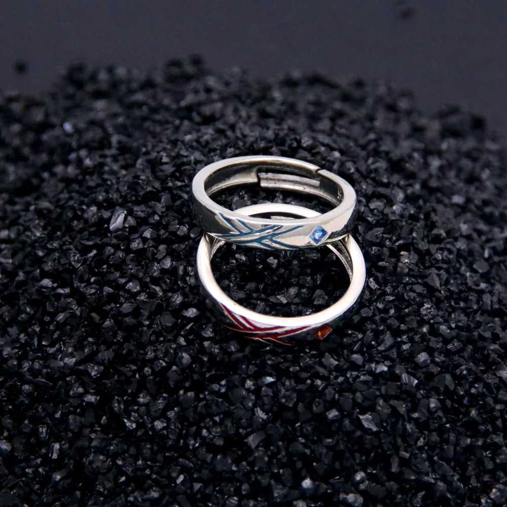 02 Zero Two Metal Adjustable Rings Jewelry Prop Accessories Gift Anime DARLING in the FRANXX Cosplay Ring Set W250812