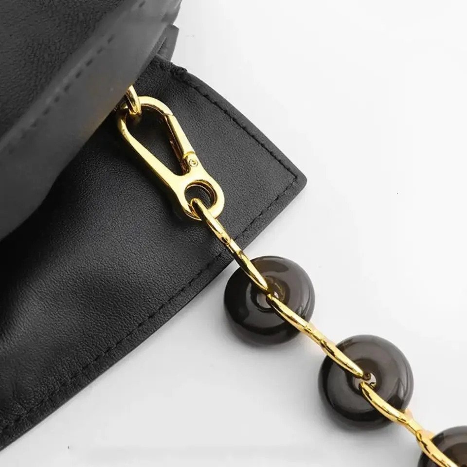 Elegant Donut Chain Bag Replacement Shoulder Strap Acrylic Metal Bag Shoulder Belt Multifunctional Resin Crossbody Chain Women 250812