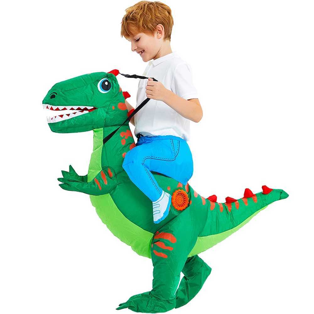 Kids Child Dinosaur Inflatable Costume Anime Purim Halloween Christmas Party Cosplay Costumes Dress Suits for Boys Girls L250813