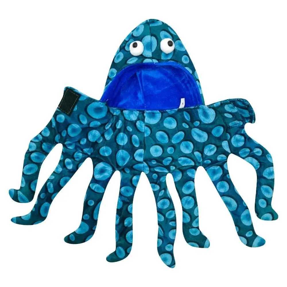 Creative Pet Transformation Outfit Octopus Shape Polyester Halloween Pet Clothes Blue Funny Dog Cosplay Costume Winter Apparel XJ250813