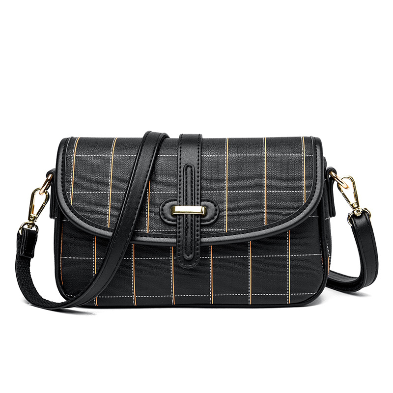 2025 New single - shoulder cross - body bag flip - top small square bag bags for middle - aged and elderly women simple PVC bags for moms simple and s