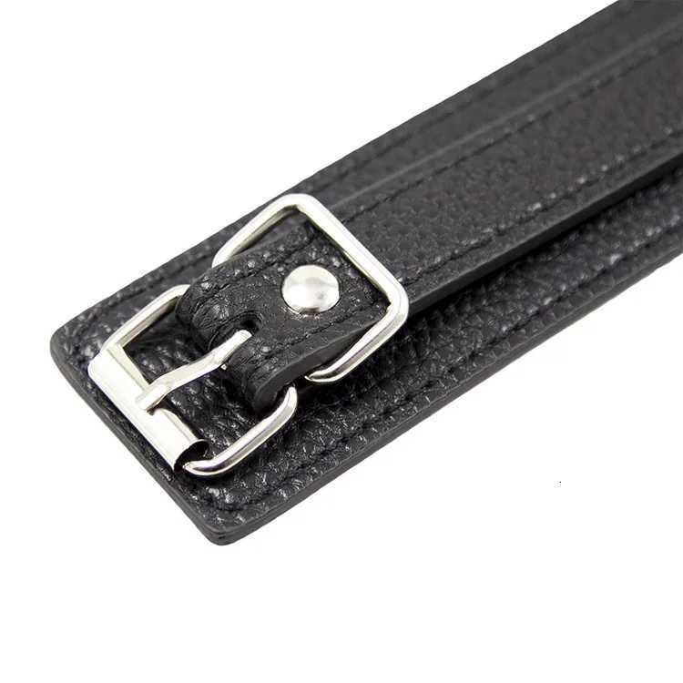 Adjustable Restraints PU Leather Handcuffs Wrist Ankle Cuffs Bondage Slave Neck Collar Hanging Buckle Link BDSM Sex Toys Couples XJ250813