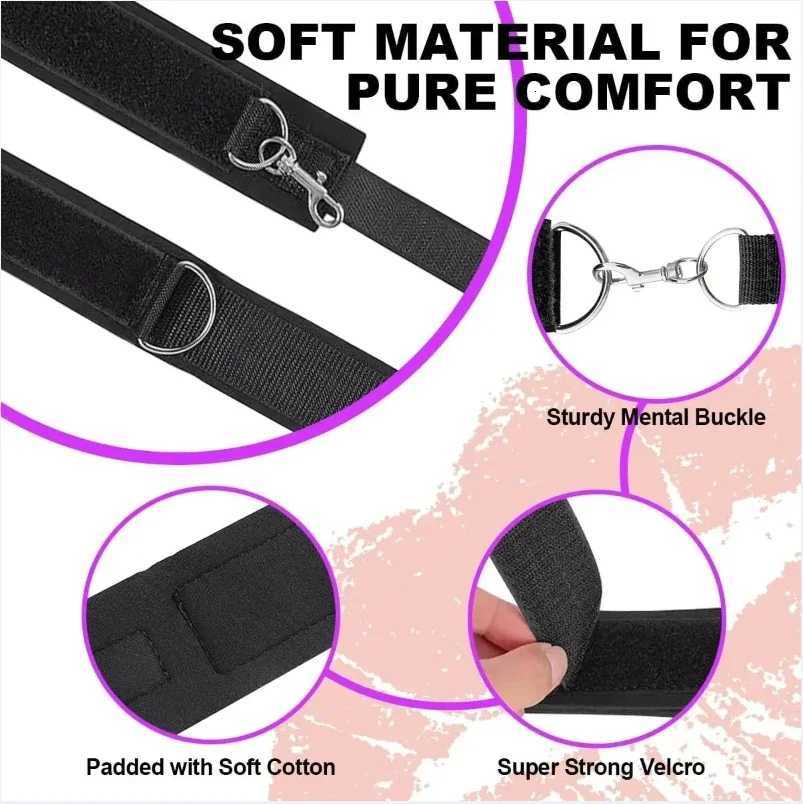 Adjustable Thighcuffs And Handcuffs Restraints BDSM Bondage Set Flirt Exotic Accessories Sex Toys For Women Couples Sex Product XJ250813