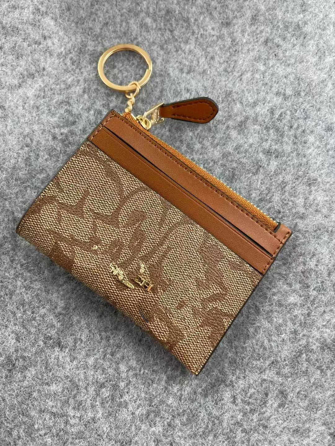 vintage classic floral female card pouch letters wallets ladies zipper key purse bag fashion luxury co pochette leather mini coin wallets