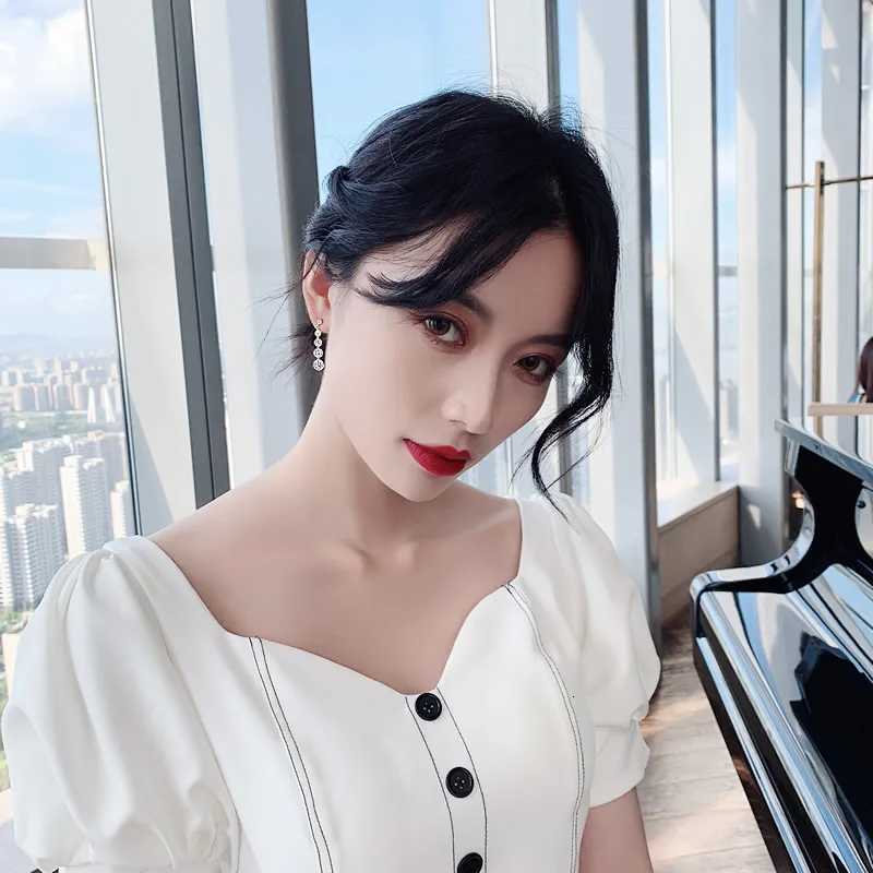 Fashion and high-level crystal Zircon Earrings party focus earrings give gifts to friends everyday wear trendy womens Earrings Y250812